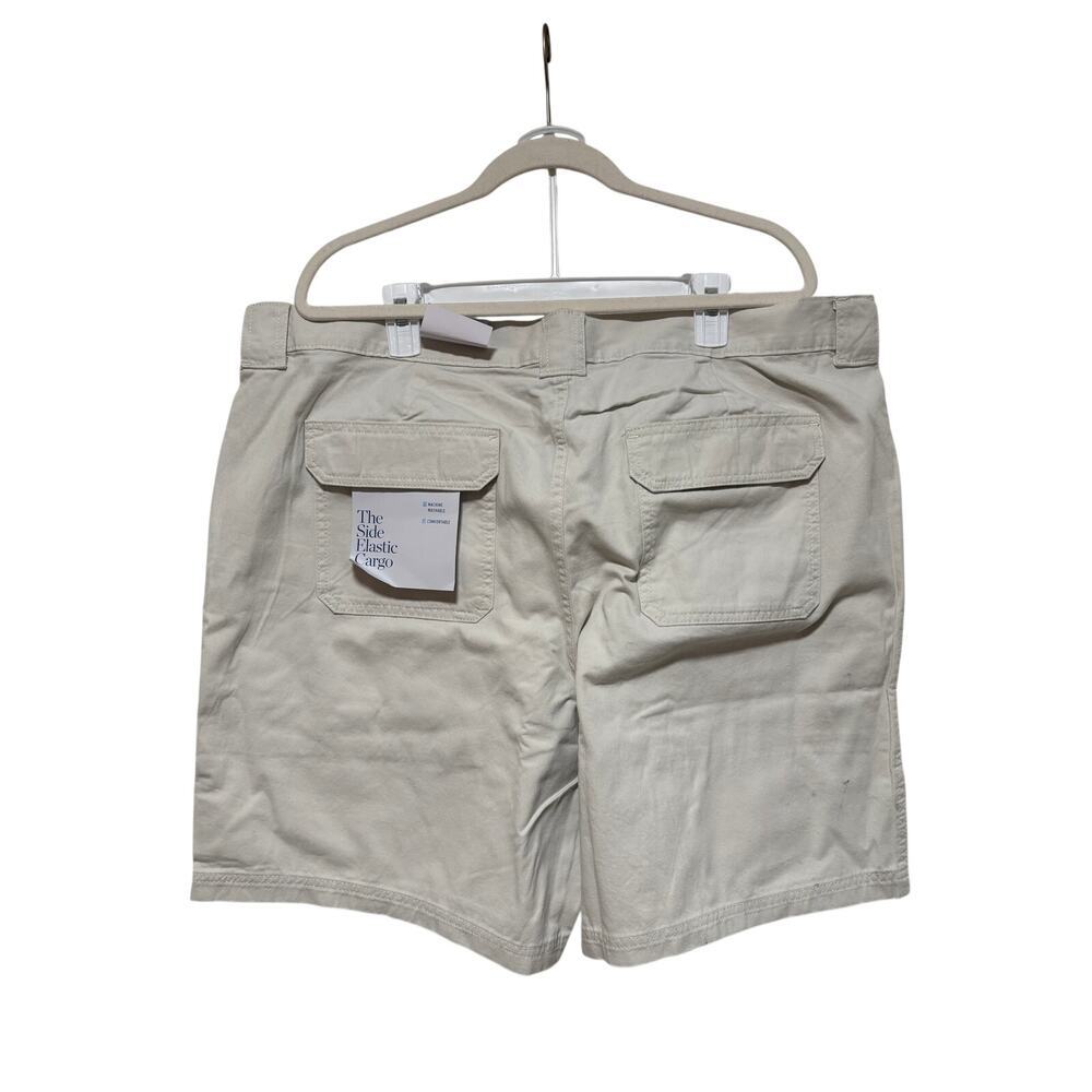 Croft & Barrow Men's Beige Side Elastic Cargo Shorts 46 - Picture 8 of 8